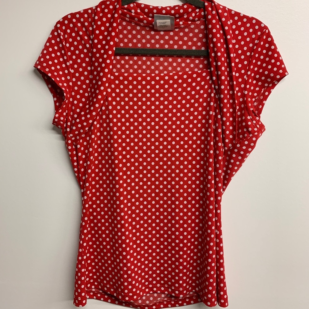 Rockabilly polka dots blouse